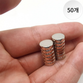 쇼픽스 초강력 네오디움 원형 자석 10mm x 3mm, 50개