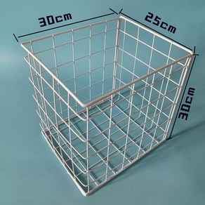 냉동고 바구니 아이스크림 업소용 행거 냉동실 보관 걸이 선반 정리함 손잡이, 수납바구니302530cm화이트, 1개