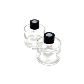 원형 디퓨져 용기 [1+1] 100ml 200ml, 2개, 투명