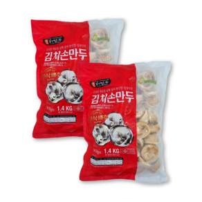 허만두 김치 손만두 1.4kgx2봉, 1.4kg, 2개