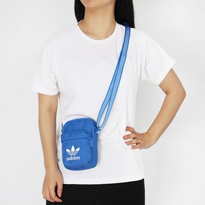 아디다스 크로스백 Adicolo Classic Festival BAG 블루-화이트 로고, 상세설명참조, 1, 1개