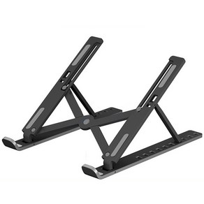 초경량 접이식 휴대용 노트북 거치대 7단 10단 높이조절 ABS, 1개
