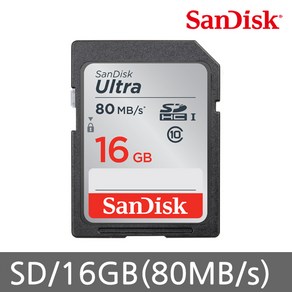 샌디스크 울트라 마이크로 SD UHS-I 메모리카드 SDSQUNS, 16GB