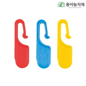 용이농자재 표시고리 빨강 파랑 노랑, 빨간색 1봉(1000개), 1개