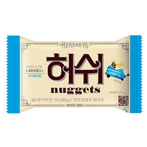 허쉬 너겟 쿠앤크초콜릿 디저트간식 56g x 3개