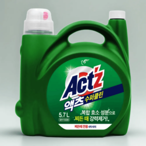 액츠 액체세제 대용량 수퍼클린 찌든때 겸용 5.7L, 1개