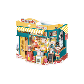 로보타임 DG158 레인보우 캔디하우스 (Rainbow Candy House) 우드키트 / 만들기 키트 / DIY, 1개, 우드색, 179피스