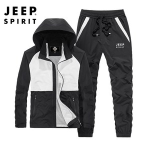 JEEP SPIRIT 봄 여름 캐주얼 재킷 트레이닝복 세트 YBH0707+YBH0710+사은품