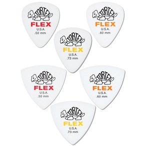 던롭피크 톨텍스 플렉스 피크 0.5mm 0.6mm 0.73mm 두께 Dunlop TORTEX FLEX PICK