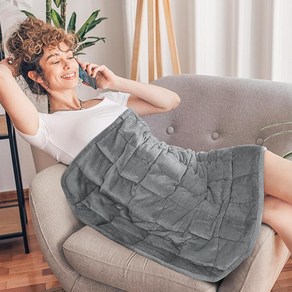 [ 807370 ] Topblan 가중 담요 퀸 사이즈 6.8kg(15파운드) 수면 및 진정을 위한 부드럽고 따뜻한 원단의 성인용 담요 소파 베드용 무거운 네이비 블루 1