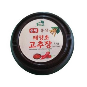 순창 홍삼 태양초 고추장 2kg, 1개