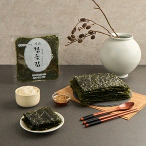 [가좌참숯김] 불맛 생구이김 (4등분) 숯불로 구워 바삭하고 담백한 옛날 시장 생김 8장, 20g, 6개
