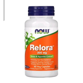 NOW Foods Relora 300mg 베지 캡슐 60정