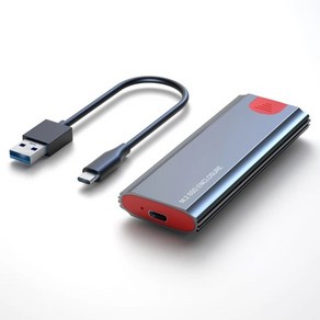 M2 SSD 케이스 USB 3.1 Gen 2 NVME PCIE M키 10Gbps 인클로저 하드 디스크 박스 어댑터 리더기, M2 SSD Case AC