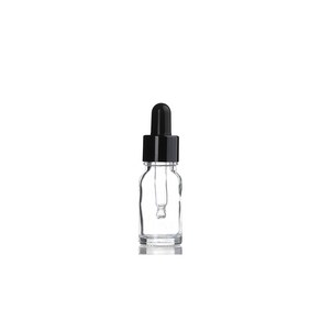 블랙 뚜껑 10ml 스포이드 투명 공병 향수용기, 1개