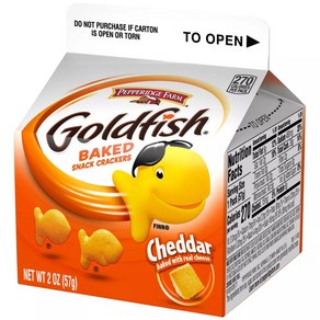 [미국직배송]페퍼리지팜 골드 피쉬 체다 크래커 57g Goldfish Cheddar Crackers