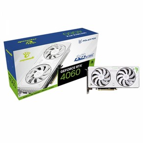 MANLi MANLi 지포스 RTX 4060 Pola Fox D6 8GB TWIN FAN White 인텍앤컴퍼니