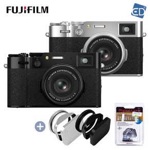 [후지필름] 후지정품 FUJIFILM X100VI +액정필름 + 호환용 사각 후드 /ED, FUJIFILM X100VI블랙