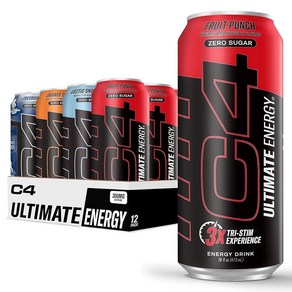 C4 Ultimate x WWE  300mg 카페인 무설탕 에너지 드링크  베리 파워밤  운동 전 퍼포먼스 드링크  473.2ml(16온스) (12팩), 16 Fl oz (Pack of 12), 버라이어티 팩, 473ml, 12개