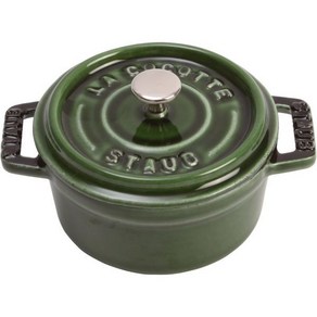 STAUB 미니 라운드 코코트 10cm/3.94 그린, 10cm/3.94