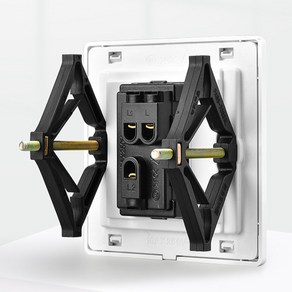 스위치 박스 흔들림 보수 매립 콘센트 파손 브라켓 덮개 수리 앙카 구멍 볼트 노후 교체 셀프 키트 마운트 커버 나비 매입 고정 지지대 전기 지지 보조대 나사 벽 78mm 4개묶음