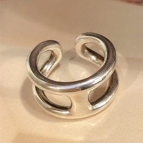 H 오스모스 반지 H Osmose Ring (silve 925 x 18k gold plating: 오픈반지 H반지 명품반지 볼드반지 실버반지 실버링 엄지반지)