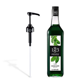 트렌드커피 1883 그린민트시럽 1L+1883 정품 시럽펌프, 1세트, 1L