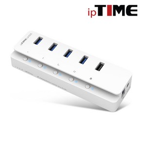 iptime 아이피타임 UH505 허브 빠른 전송속도 5포트 USB3.0 개별 전원버튼 UH305 후속, 1개