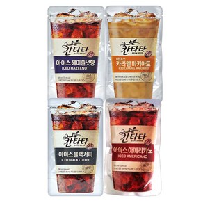 롯데칠성음료 칸타타 아이스 파우치 4가지맛 모음 230ml