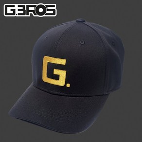 지브로스 GBros Gold G logo 하드볼캡 블랙 빅사이즈 2XL 골프모자(62cm이상)