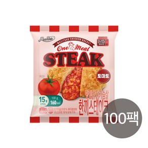 [랭킹닭컴] 맛있닭 닭가슴살 한끼 스테이크 2종 100팩 구성, 100g, 100개