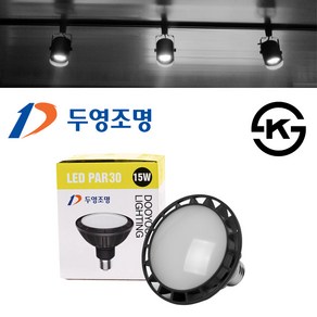 두영 LED PAR30 파30 램프 전구 15W 확산형 주백색, 15W 확산형-주백색_아이보리빛, 1개