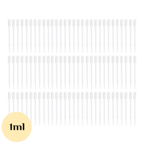 NOV- 플라스틱 일회용 스포이드 1ml 100개 과학실 연구소 실험 측정, 1개