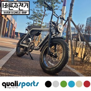 2023 퀄리 볼트 B 500W 20AH 전기 팻바이크 자전거 자토바이 스포츠, PAS&스로틀겸용, 95%셋팅및조립배송, 그린