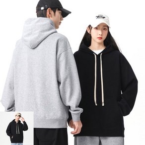 Modern Fashion 남녀공용 무지 후드 집업 커플 긴팔 티 셔츠 C05