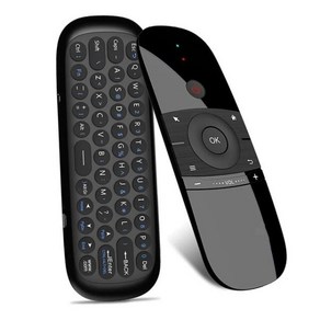 원격 제어 리모컨 리모콘 W1 2.4G 에어 마우스 무선 키보드 6 축 모션 감지 IR 스마트 USB 수신기 TV 안드로이드 박스용, [01] English Edition, 1개