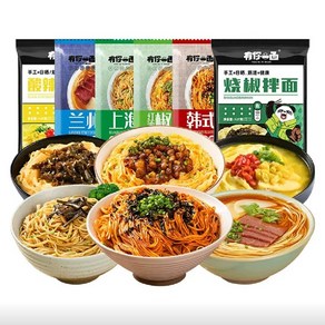 란저우 라면 초마비빔국수 (혼합면6봉지), 333g, 1개