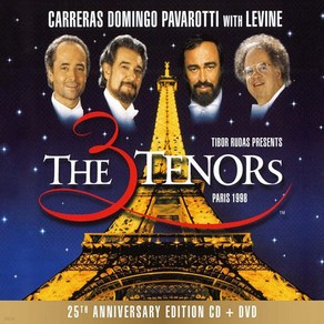 핫트랙스 JOSE CARRERAS/ PLACIDO DOMINGO/ LUCIANO PAVAROTTI - THE THREE TENORS - PARIS 1998 [쓰리 테너 파리 월드컵1998년 공연: 25주년을 기념] [CD+DVD]