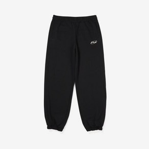 [휠라] [FILA] 자수로고 면혼방 조거팬츠 (FS2FPF3105X_BLK) (FS2FPF3105X_BLK)
