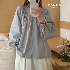 카라 KARRA 77까지 셔링넥블라우스 A4S0660