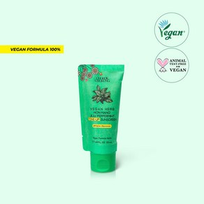 초록초롱 비건 허브 무기자차 논나노 제주 페퍼민트 톤업 선크림 50mL, 1개
