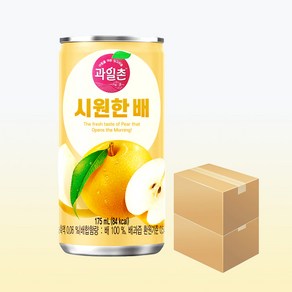 과일촌 시원한 배 175ml x 60캔 (2박스)/해태 배음료