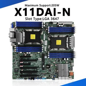 메인보드 X11DAI-N 마더보드 워크스테이션 서버 C621 LGA-3647 DDR4 Xeon 확장 가능 프로세서 1 세대 2 C, 마더 보드