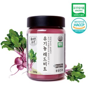 올바른습관 유기농 레드비트 분말, 100g, 1개