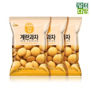 [도봉물산특가상품] 청우식품 계란과자 120g(40g x 3번들) X 6개_625Uy