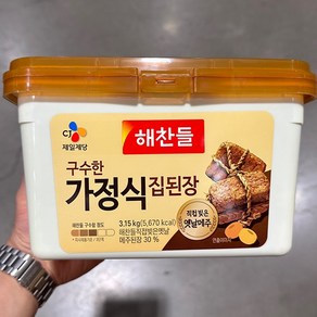 해찬들 구수한 가정식 집된장 3.15kg 리뉴얼상품으로발송함, 1개