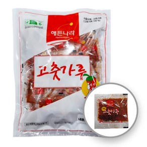 일회용고춧가루 일회용고추가루 120g 1.2gX100개입 배달용 업소용 식당용 미니 고추가루 고춧가루