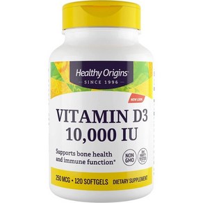 Healthy Oigins Vitamin D3 비타민 D3 10000 IU 120정, 1개