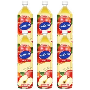 썬키스트 사과주스, 1.5L, 6개