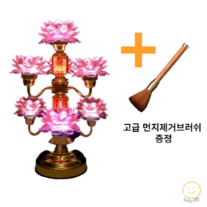 불교연등 법당전등 연화등 연꽃등 석가탄신일 초파일연등 고급 소원성취, 스탠다드 45cm 7품 핑크 플라워, 1개